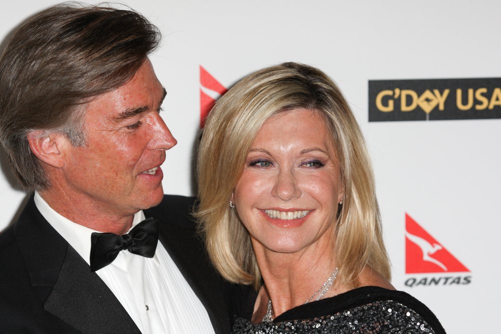 ohn Easterling and Olivia Newton-John attend the G'Day USA black tie gala on January 16, 2010 at Hollywood and Highland Grand Ballroom | Source: Shutterstock