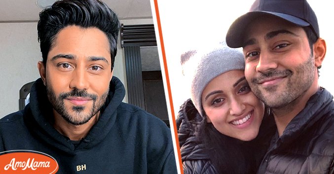 Left: "The Resident" actor Manish Dayal. Right: The actor with his lovely wife Snehal Patel | Source: Instagram.com/manishdayal
