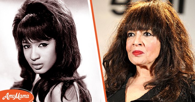 Before and after photo of late American singer Ronnie Spector. | Photo: Getty Images