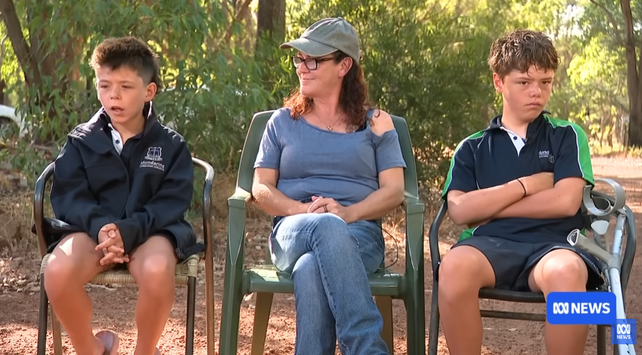 Beau, Joanne, and Austin Applebee speak to ABC News (Australia) on 3 February 2026. | Source: YouTube/ABC News (Australia)