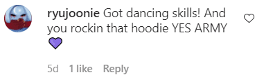 One user's comment on actress China Anne McClain's incredible dance video on Instagram. | Photo: instagram.com/chinamcclain