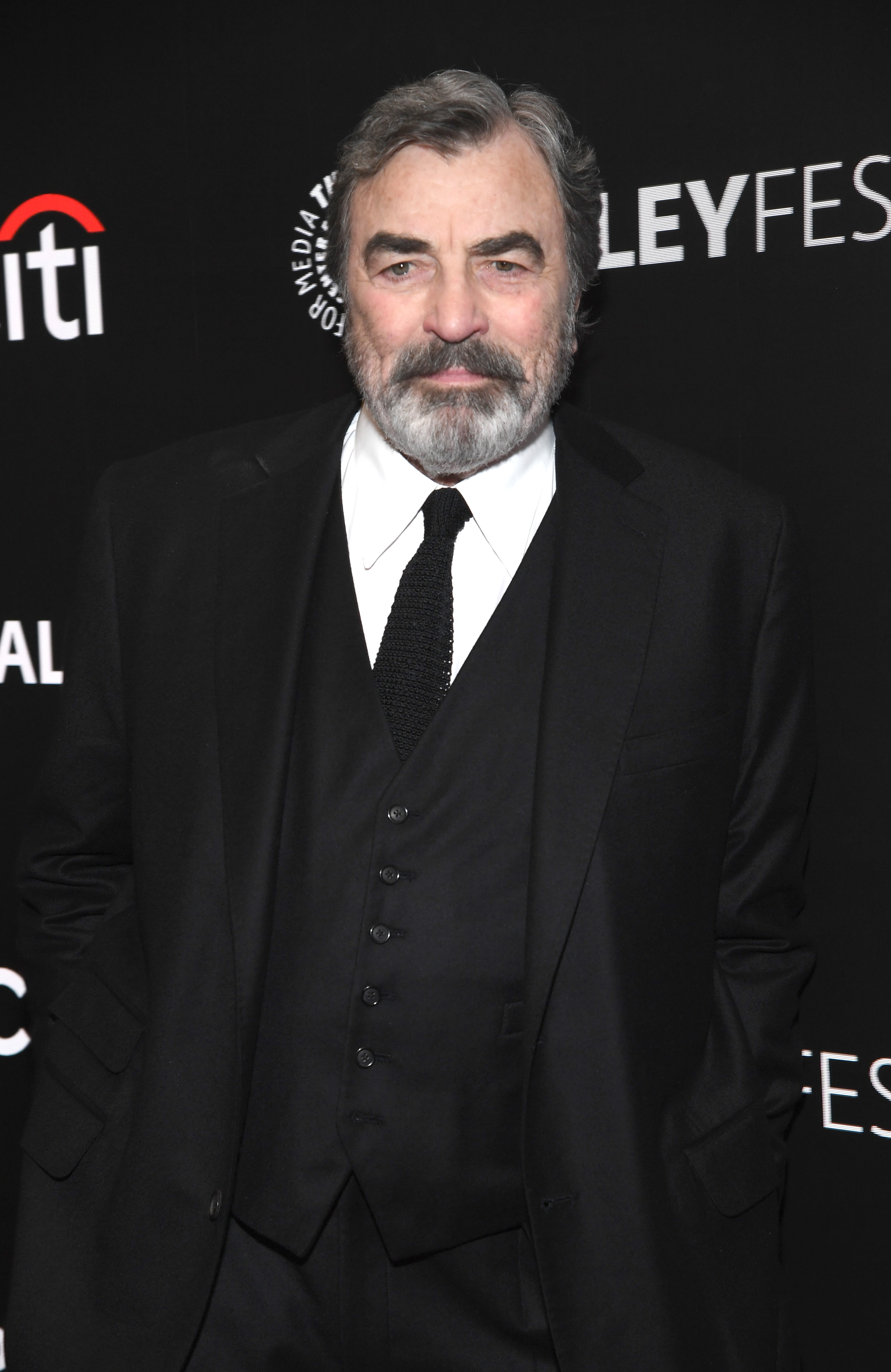 Tom Selleck attends "Blue Bloods" during PaleyFest on October 17, 2024 in New York City. | Source: Getty Images