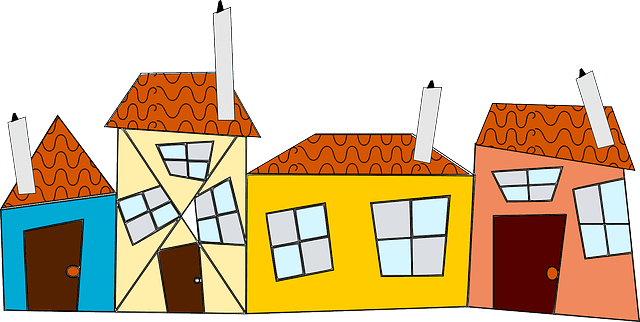 Cartoon photo of houses | Photo: Pixabay