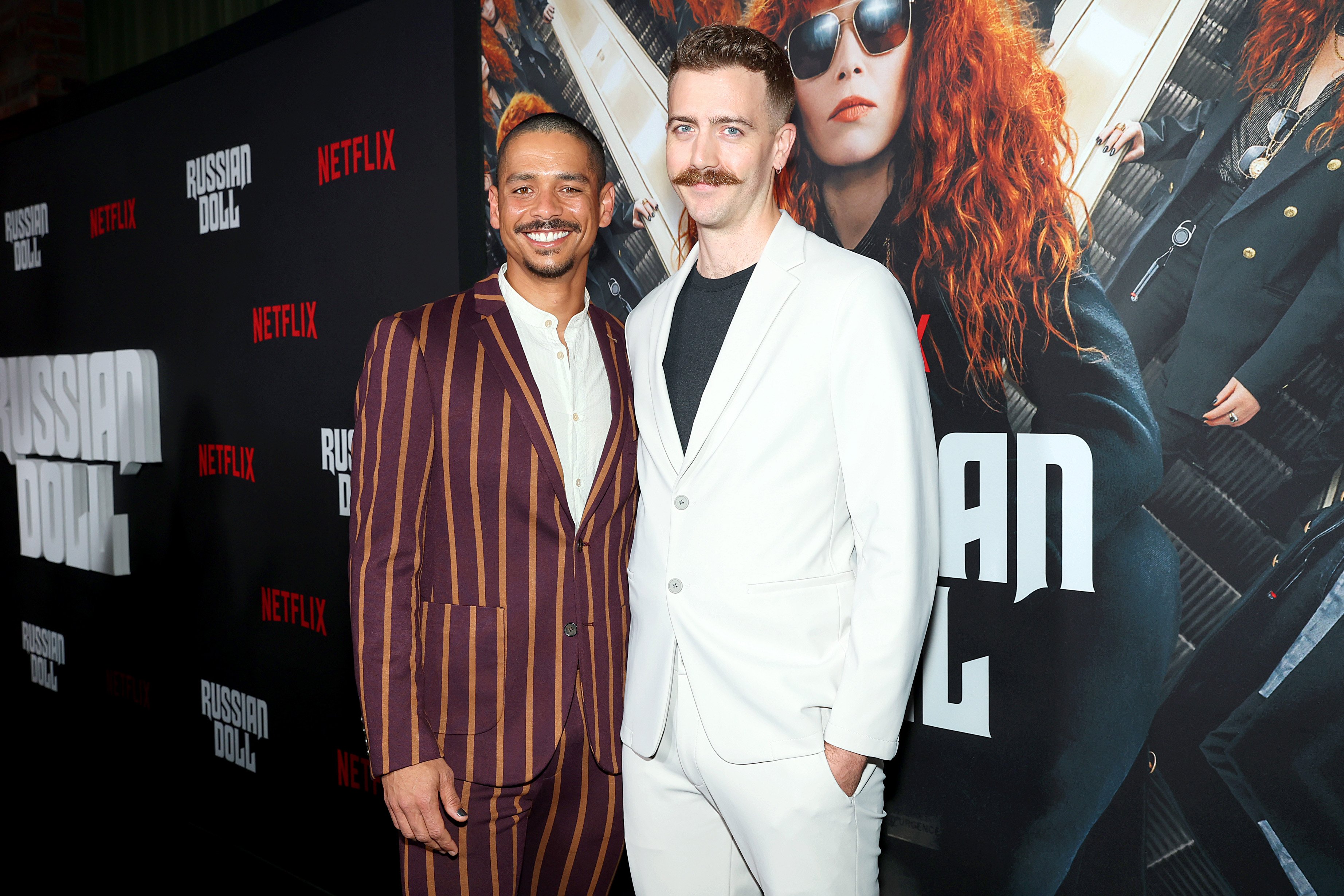 Charlie Barnett and Drew Bender at the season two premiere of "Russian Doll" at The Bowery Hotel, New York City, on April 19, 2022. | Source: Getty Images