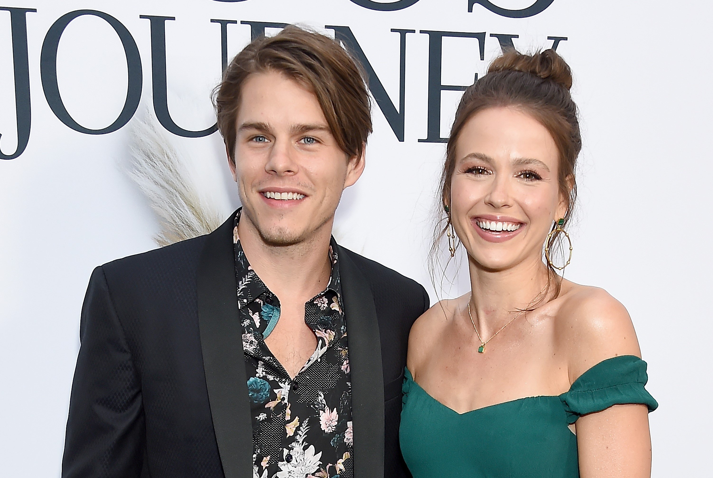Jake Manley and Jocelyn Hudon arrive at the premiere of "A Dog's Journey" at ArcLight Hollywood, on May 9, 2019, in Hollywood, California. | Source: Getty Images