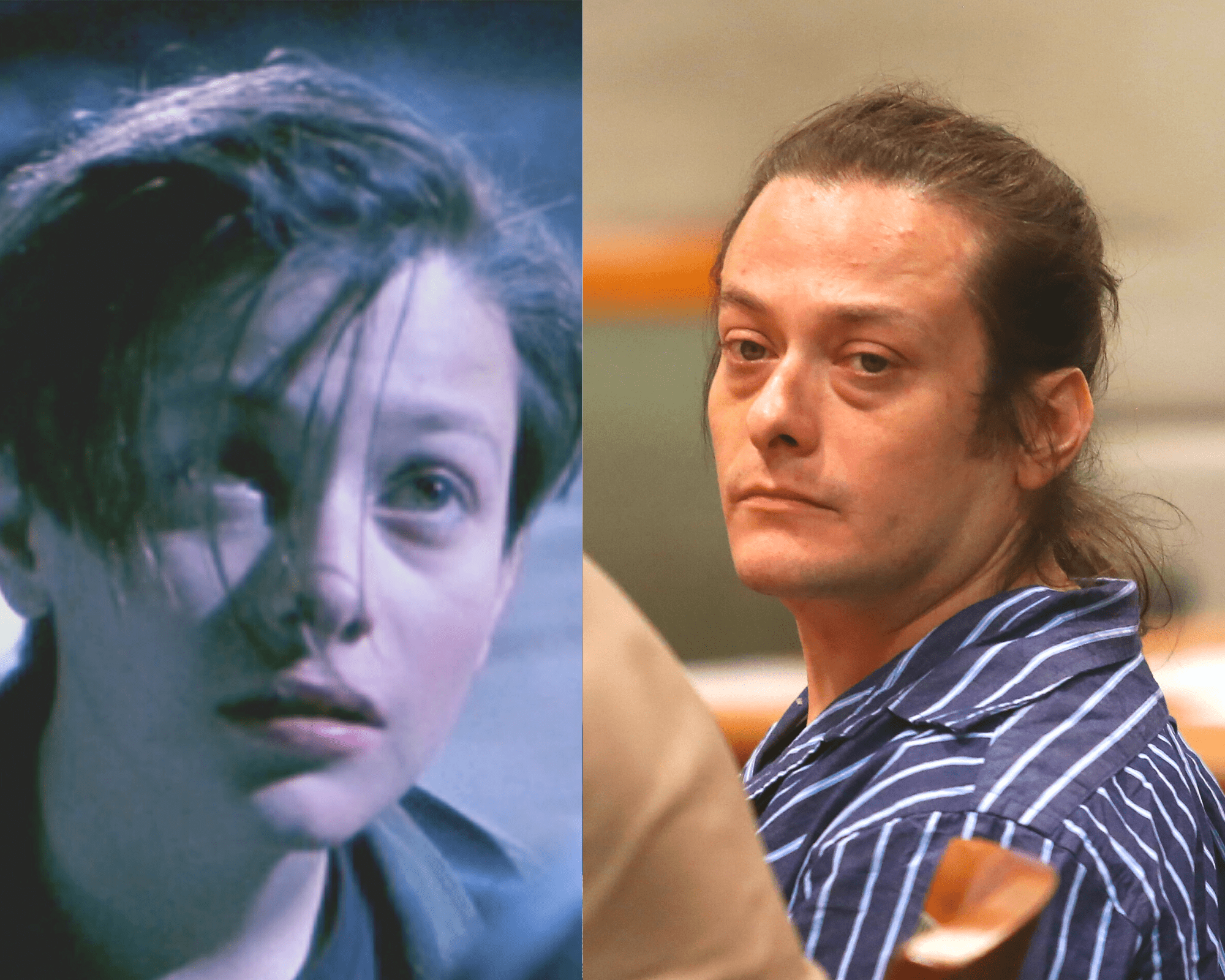 Edward Furlong (dans le rôle de John Connor) dans "Terminator 2", juillet 1991 | Edward Furlong dans un tribunal de Los Angeles le 1er juillet 2013 | Source : Getty Images