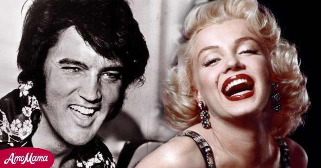 Picture of Elvis Presley and Marilyn Monroe laughing heartily | Photo: Getty Images 