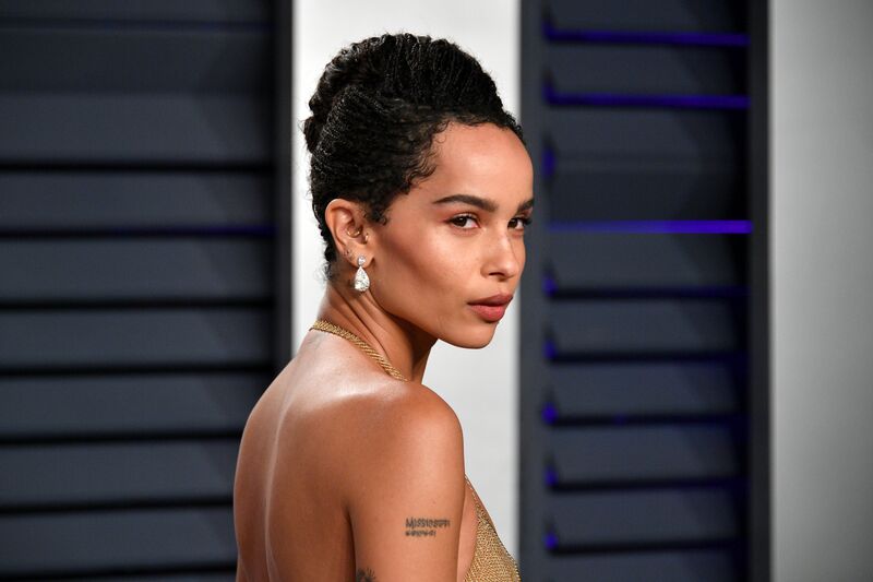 A closeup of Zoe Kravitz at a gala | Source: Getty Images/GlobalImagesUkraine