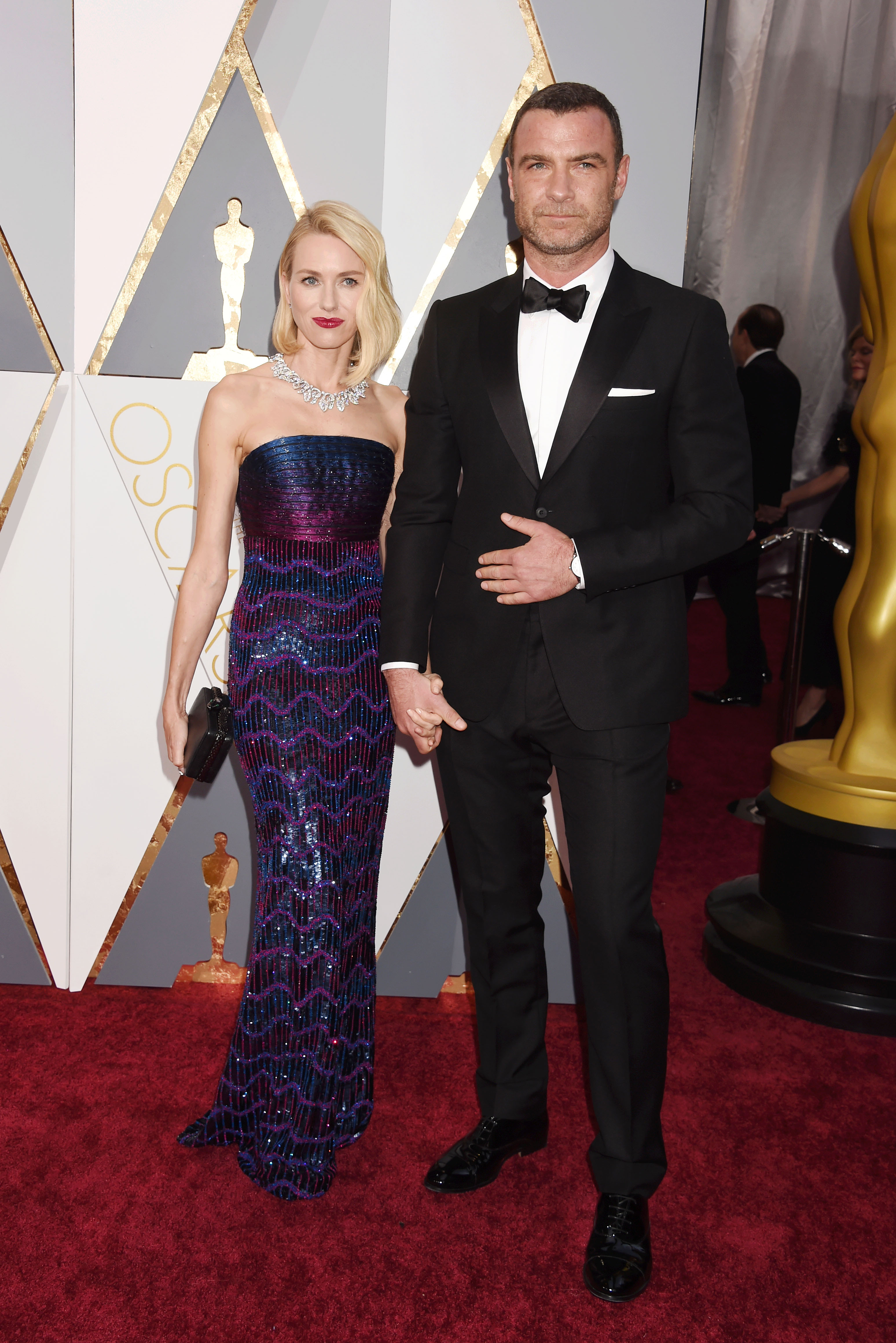 Naomi Watts and Liev Schreiber attend the 88th Annual Academy Awards at Hollywood & Highland Center in California on February 28, 2016 | Source: Getty Images