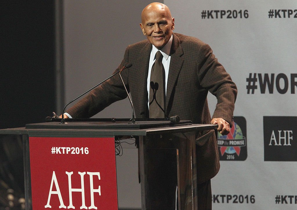 Harry Belafonte speaks onstage at AIDS Healthcare Foundations Keep the Promise Concert at the Dolby Theatre in Hollywood, CA on November 30, 2016. | Photo: Getty Images