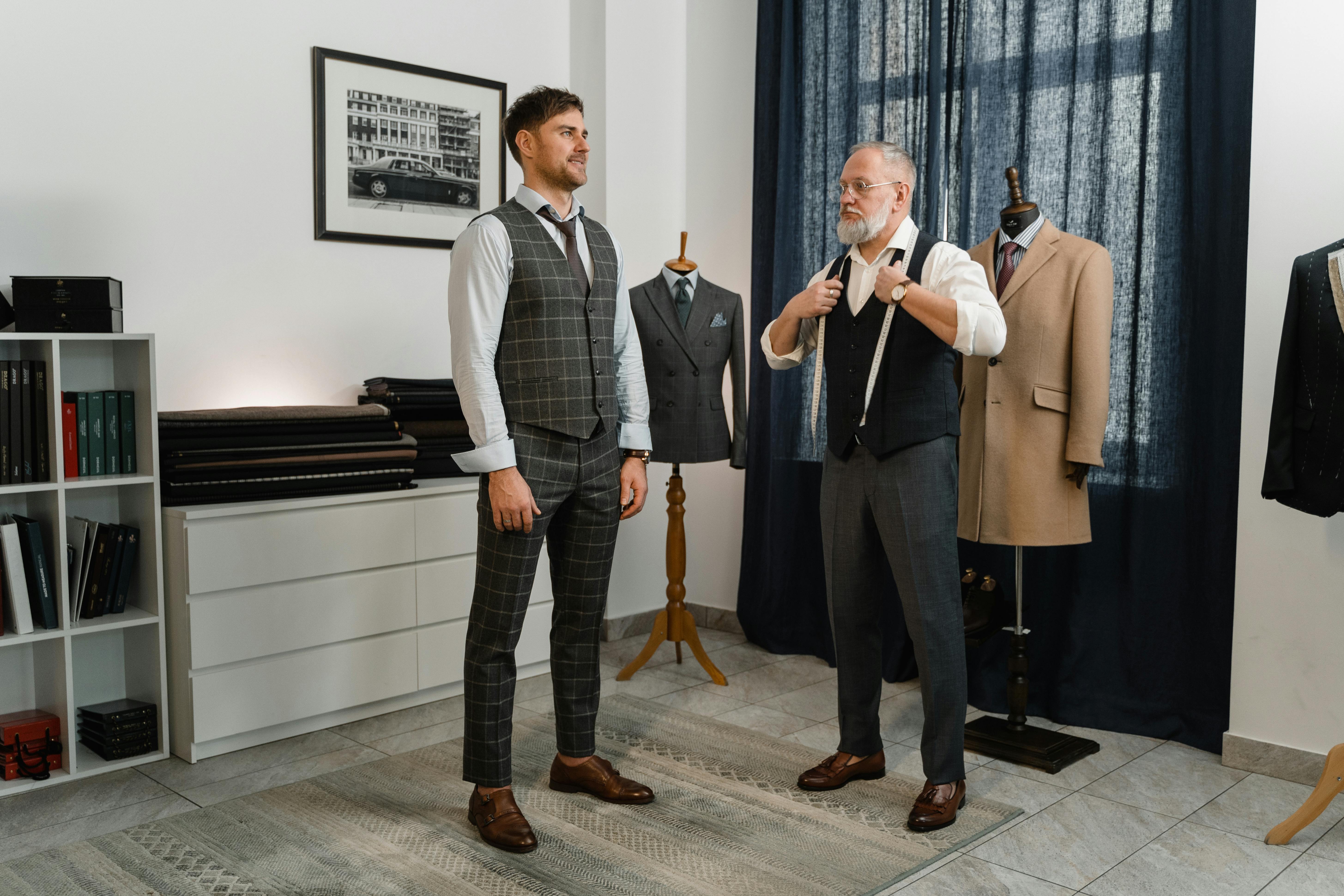 A man during a suit fitting | Source: Pexels