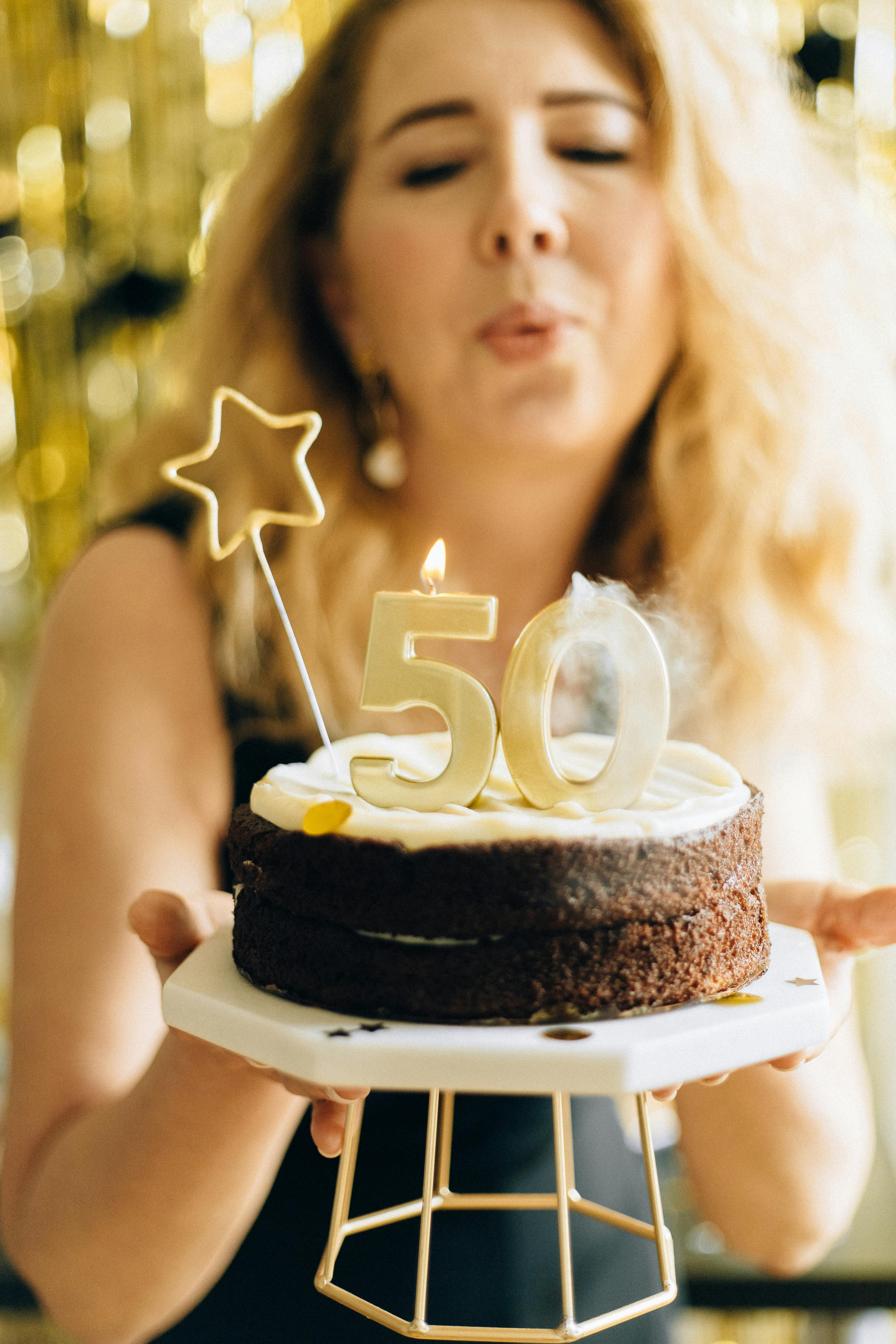 The "50" cake | Source: Pexels