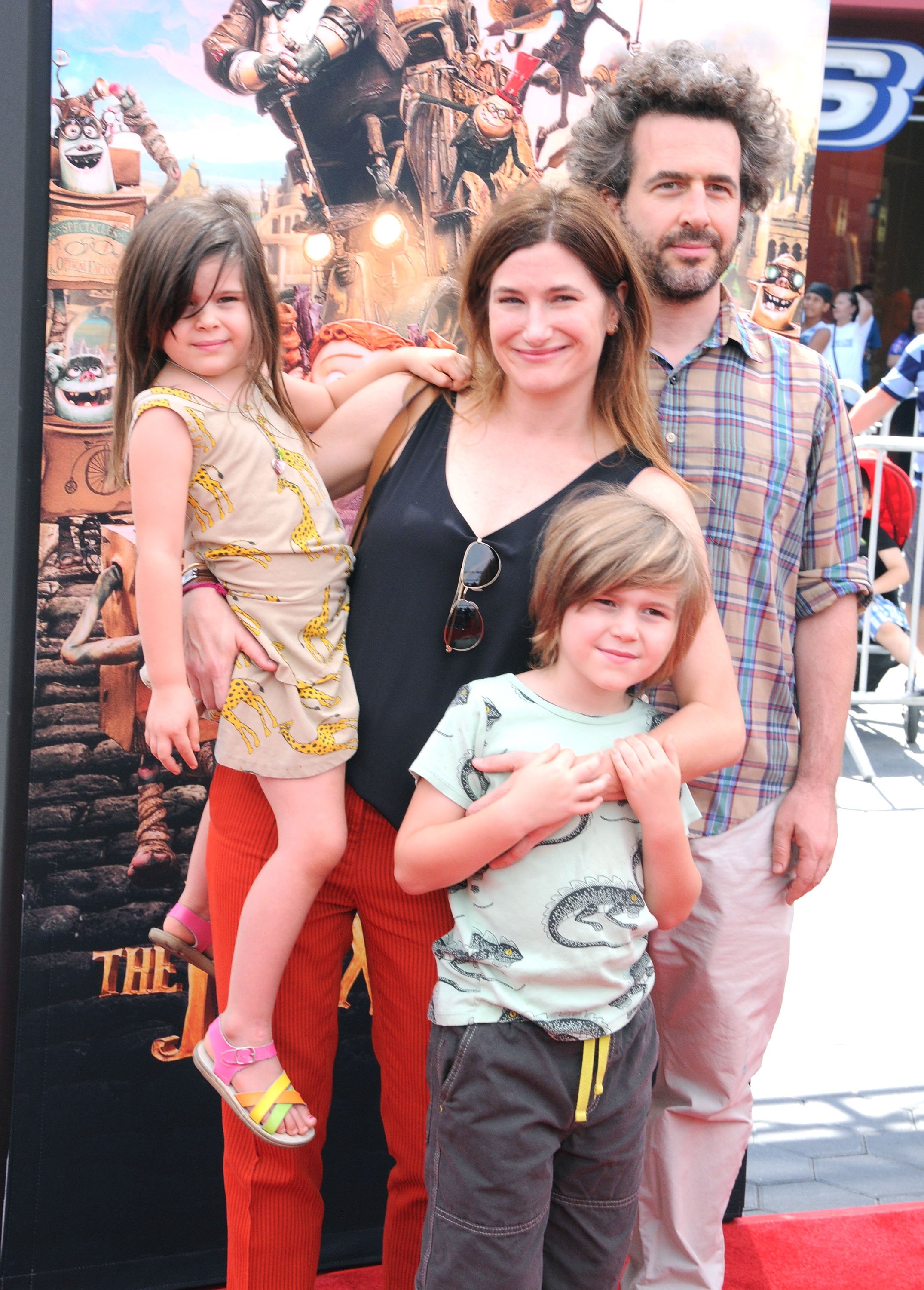 Mae Sandler, Kathryn Hahn, Leonard Sandler and Ethan Sandler attend the premiere of 'The Boxtrolls' at Universal CityWalk in Universal City, California on September 21, 2014 | Source: Getty Images