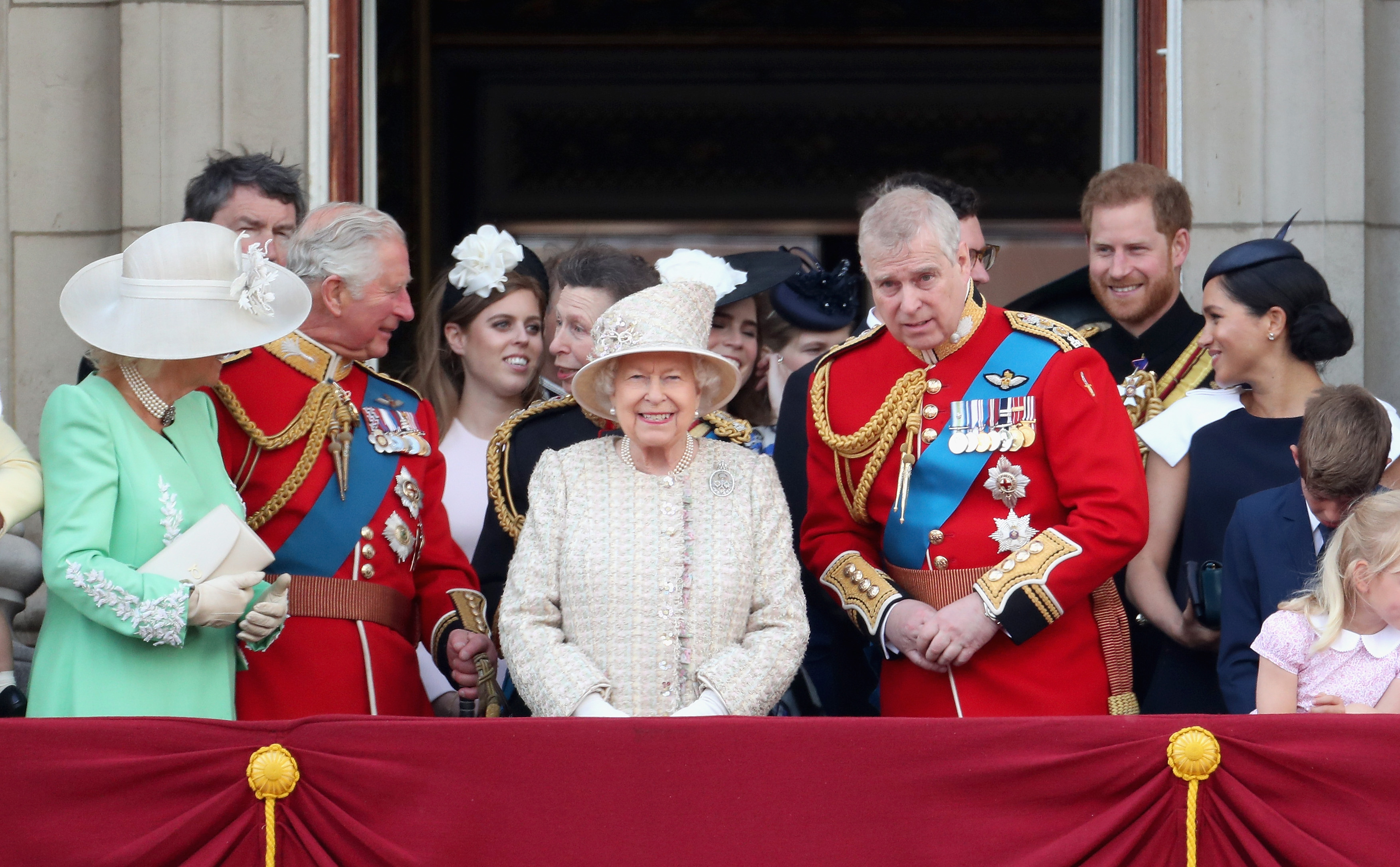 The Royal Family during Trooping The Colour, the Queen's annual birthday parade, on June 8, 2019, in London, England. | Source: Getty Images