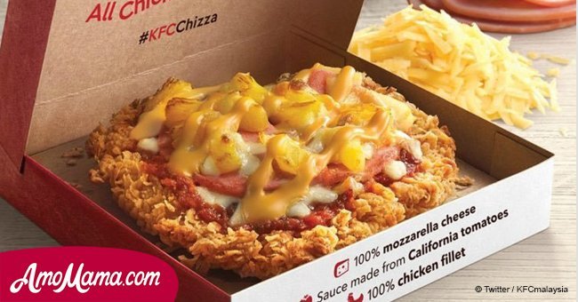 KFC is now selling pizza made with a fried chicken ‘crust’. Would you like to try?