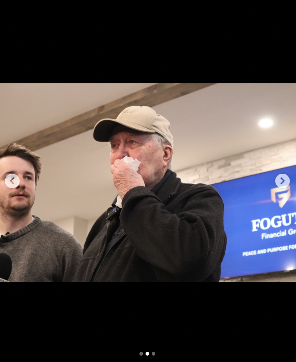 Samuel "Sam" Weidenhofer watches a visibly emotional Ed Bambas, dated December 7, 2025 | Source: Instagram/itssozer