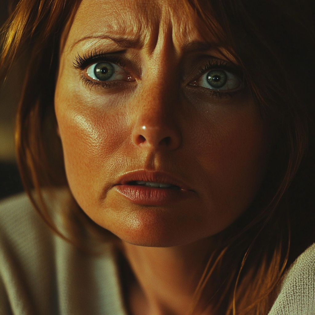 Close-up portrait of an upset woman | Source: Midjourney