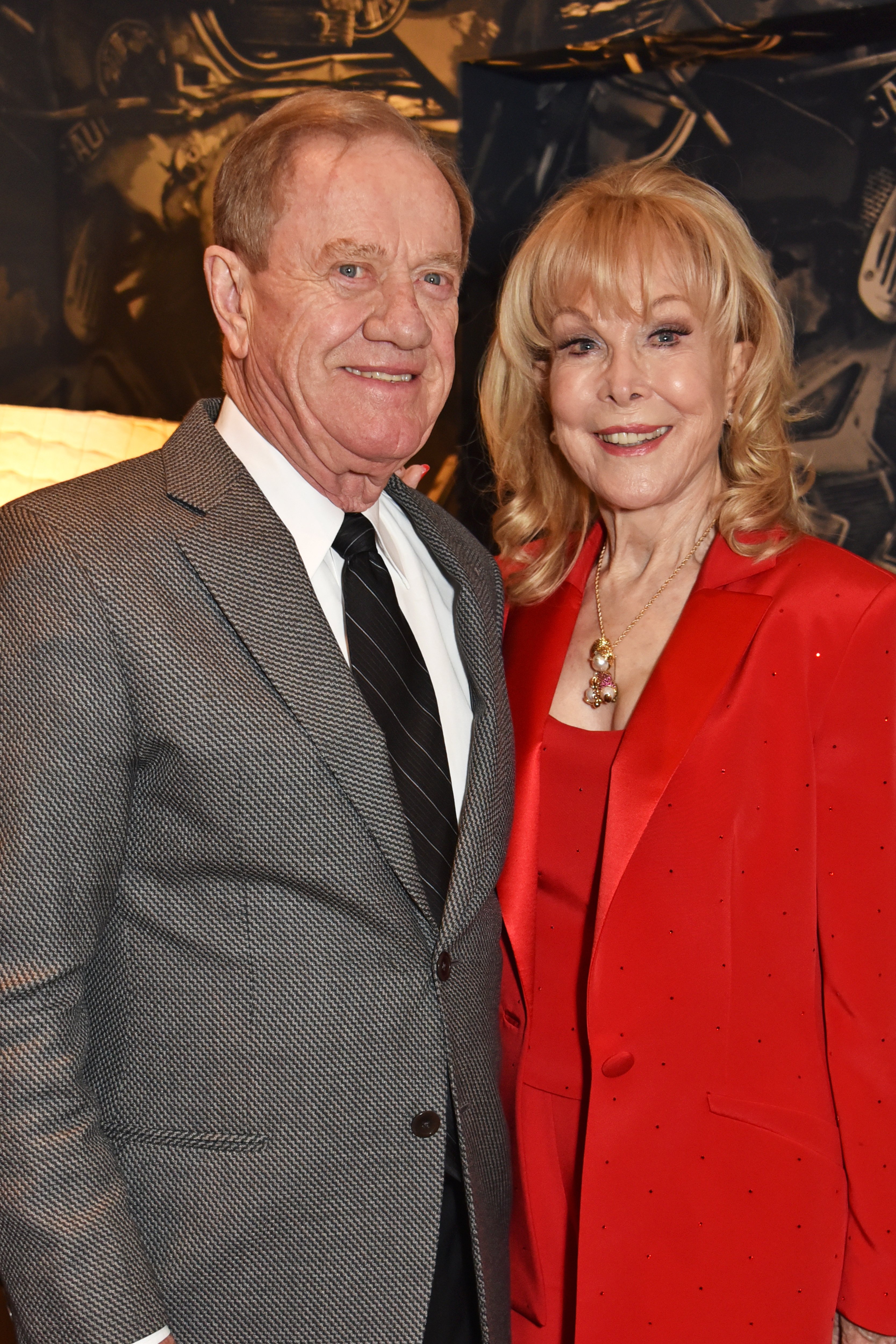 Barbara Eden and Jon Eicholtz at the press night after party for "Ruthless! The Musical" on March 27, 2018, in London, England. | Source: Getty Images
