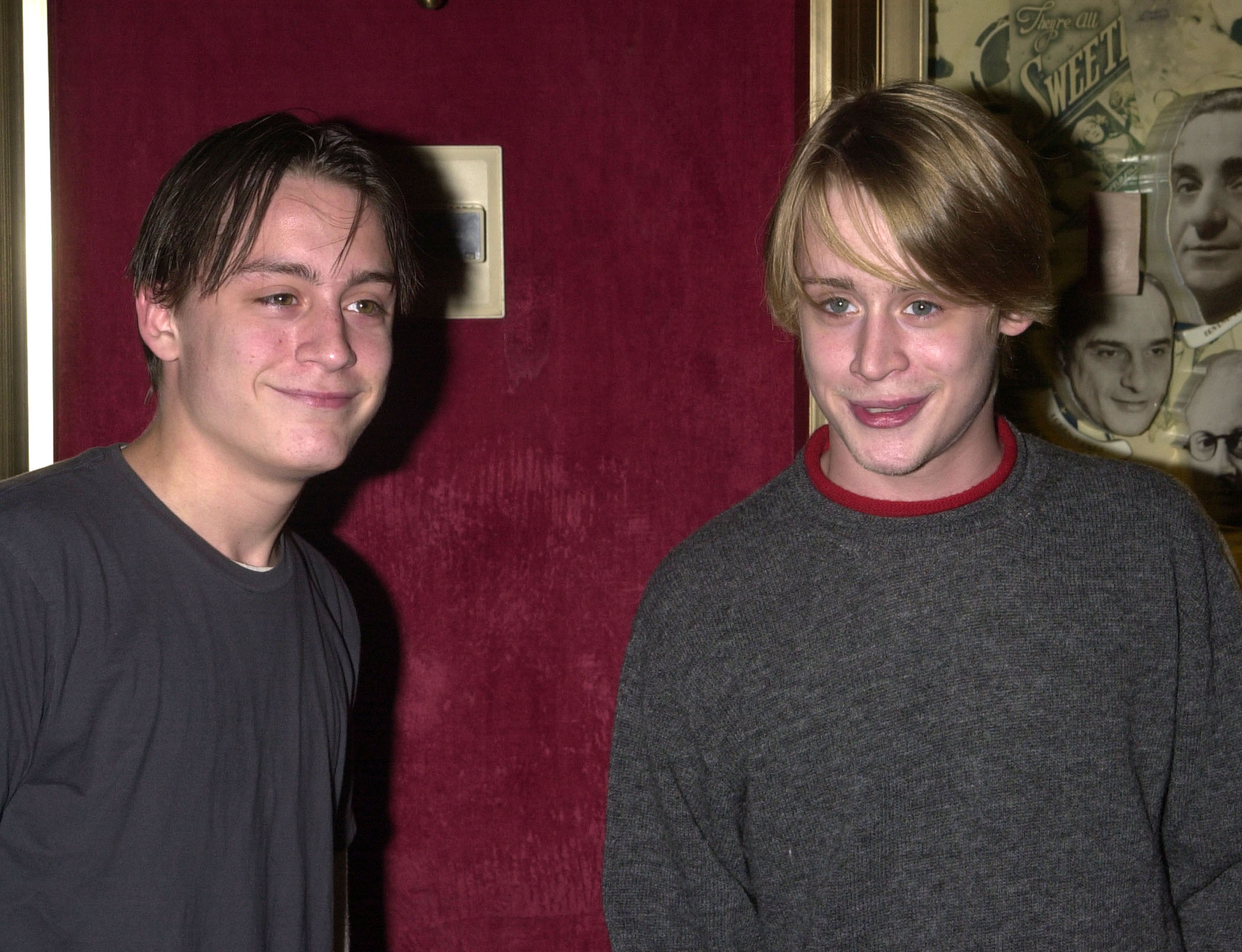 Kieran and Macaulay Culkin attend the premiere of "Serendipity" in New York City on October 3, 2001 | Source: Getty Images