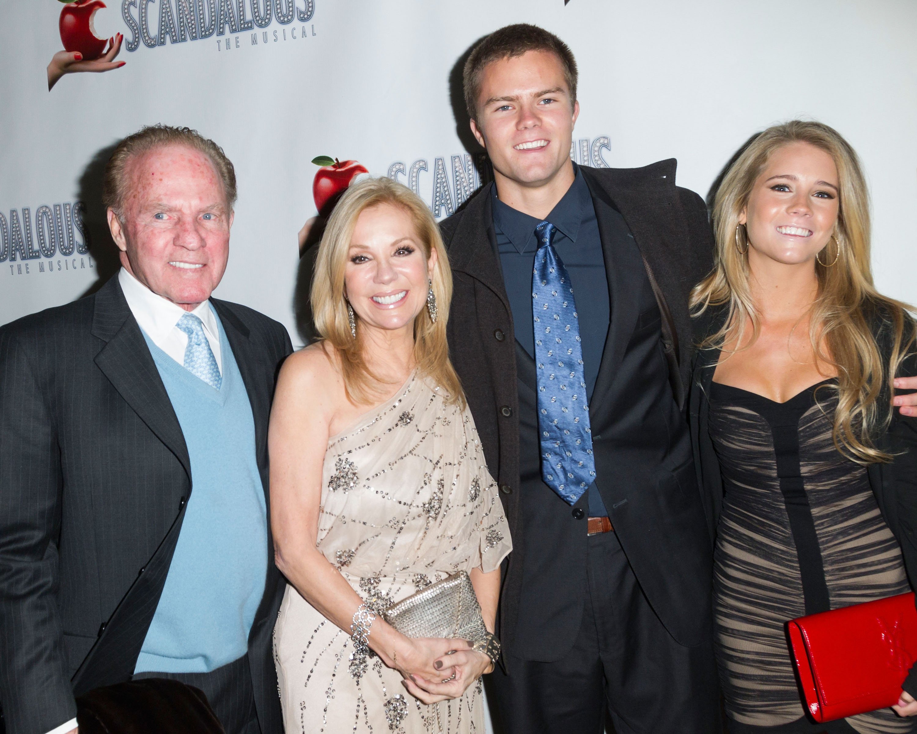Frank, Kathie Lee, Cassidy, and Cody Gifford at the "Scandalous" Broadway Opening Night on November 15, 2012, in New York City | Source: Getty Images