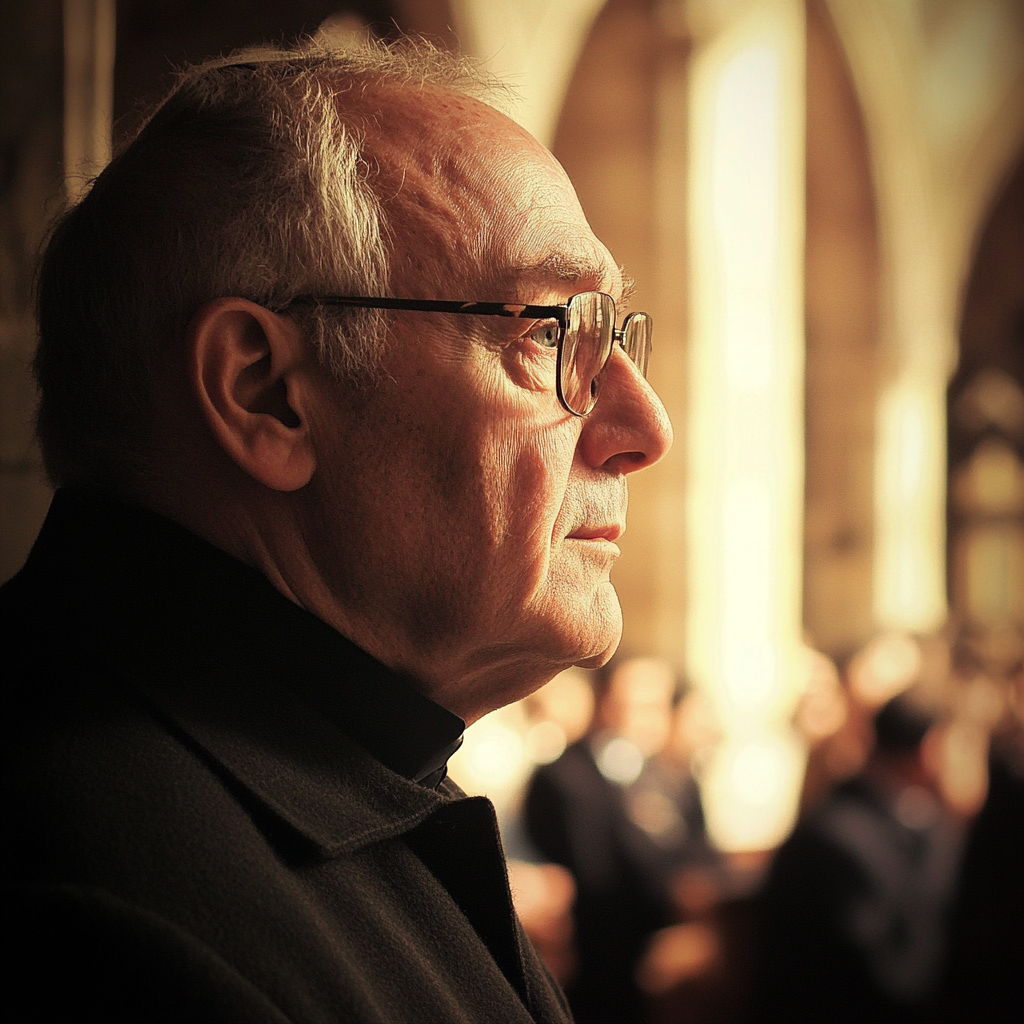 A close up of a priest | Source: Midjourney