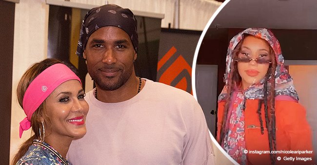 Boris Kodjoe's Daughter Sophie Dresses up in Her Mom's Clothes as She