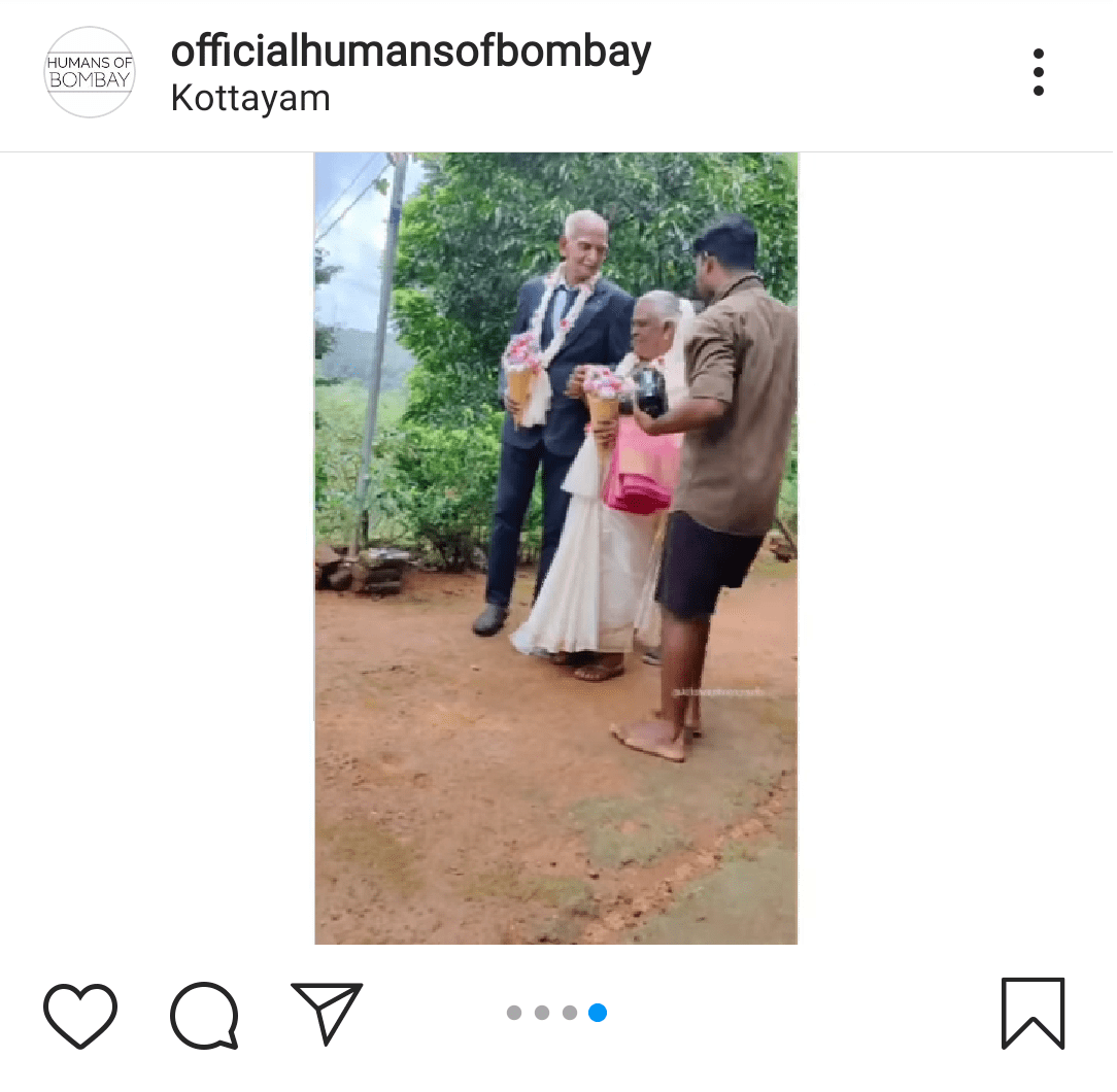 Chachan, su esposa y fotógrafo en su sesión de fotos de 2020. | Foto: Instagram/officialhumansofbombay