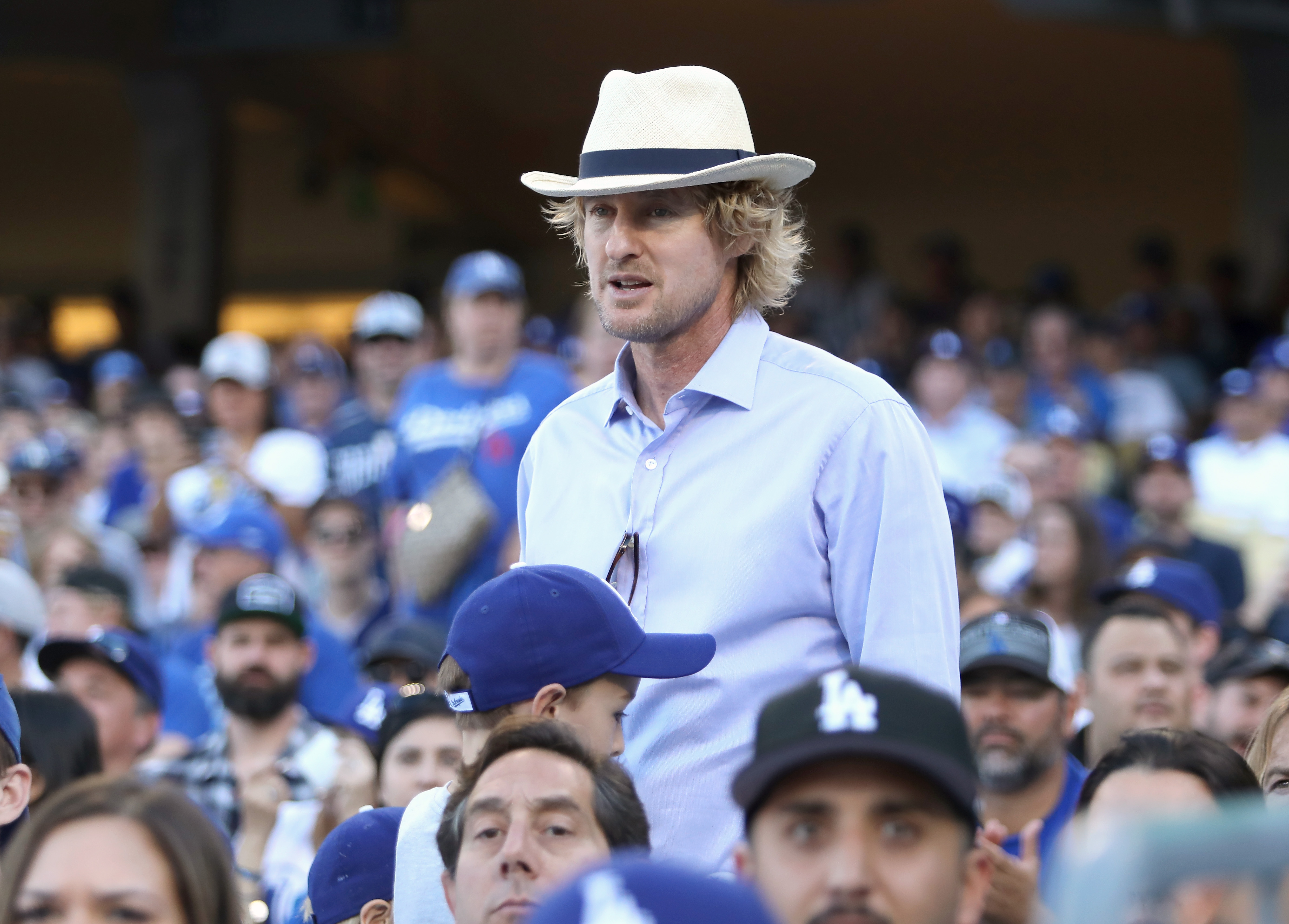 Owen Wilson at the League Championship Series on October 17, 2018, in Los Angeles, California | Source: Getty Images