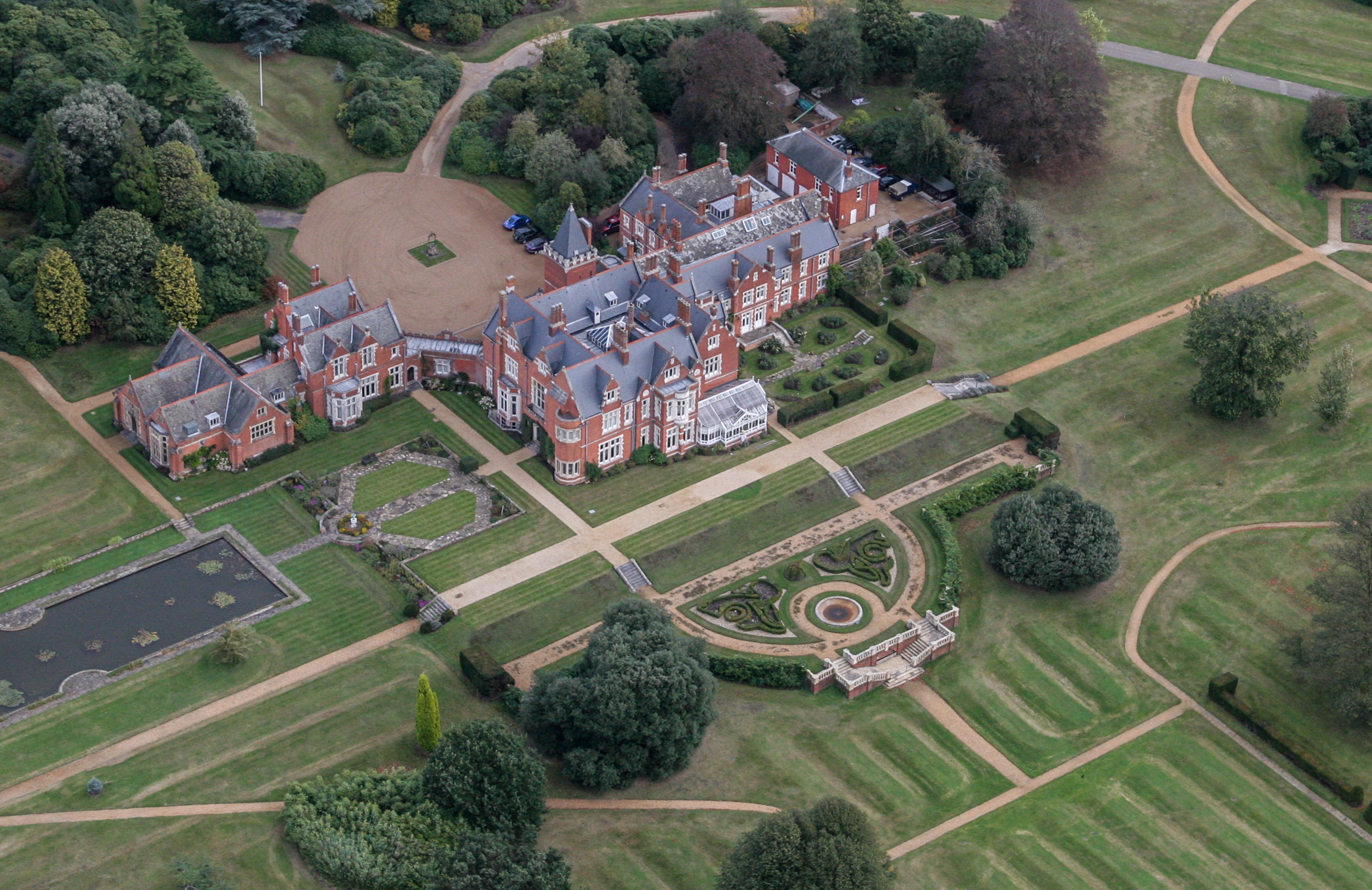 Ariel shot of Prince Edward and Sophie Wessex's Bagshot Park royal residence. |  Source: Getty Images