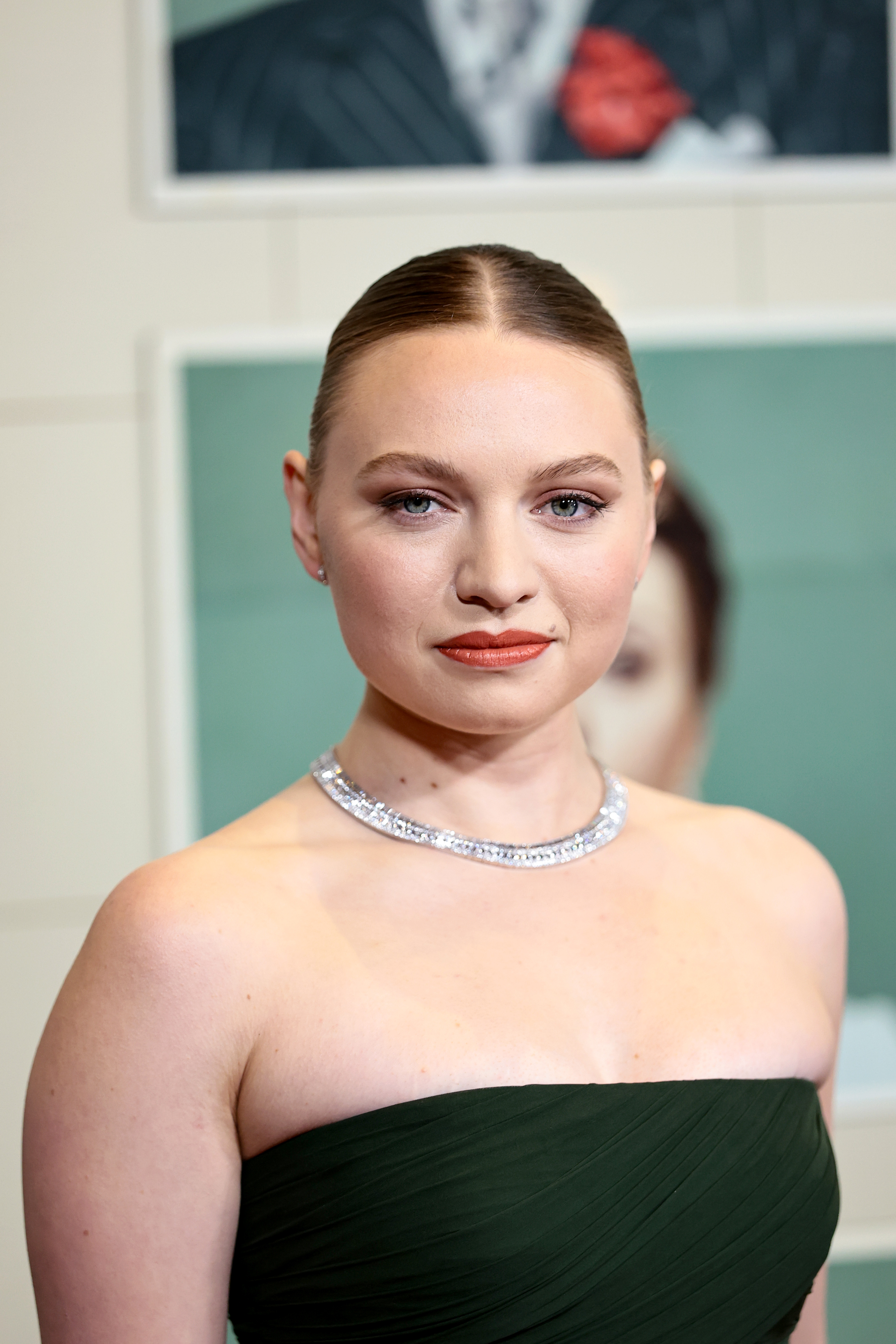 Mia Threapleton attends Focus Features' "The Phoenician Scheme" New York Premiere at Jazz at Lincoln Center on May 28, 2025, in New York City. | Source: Getty Images