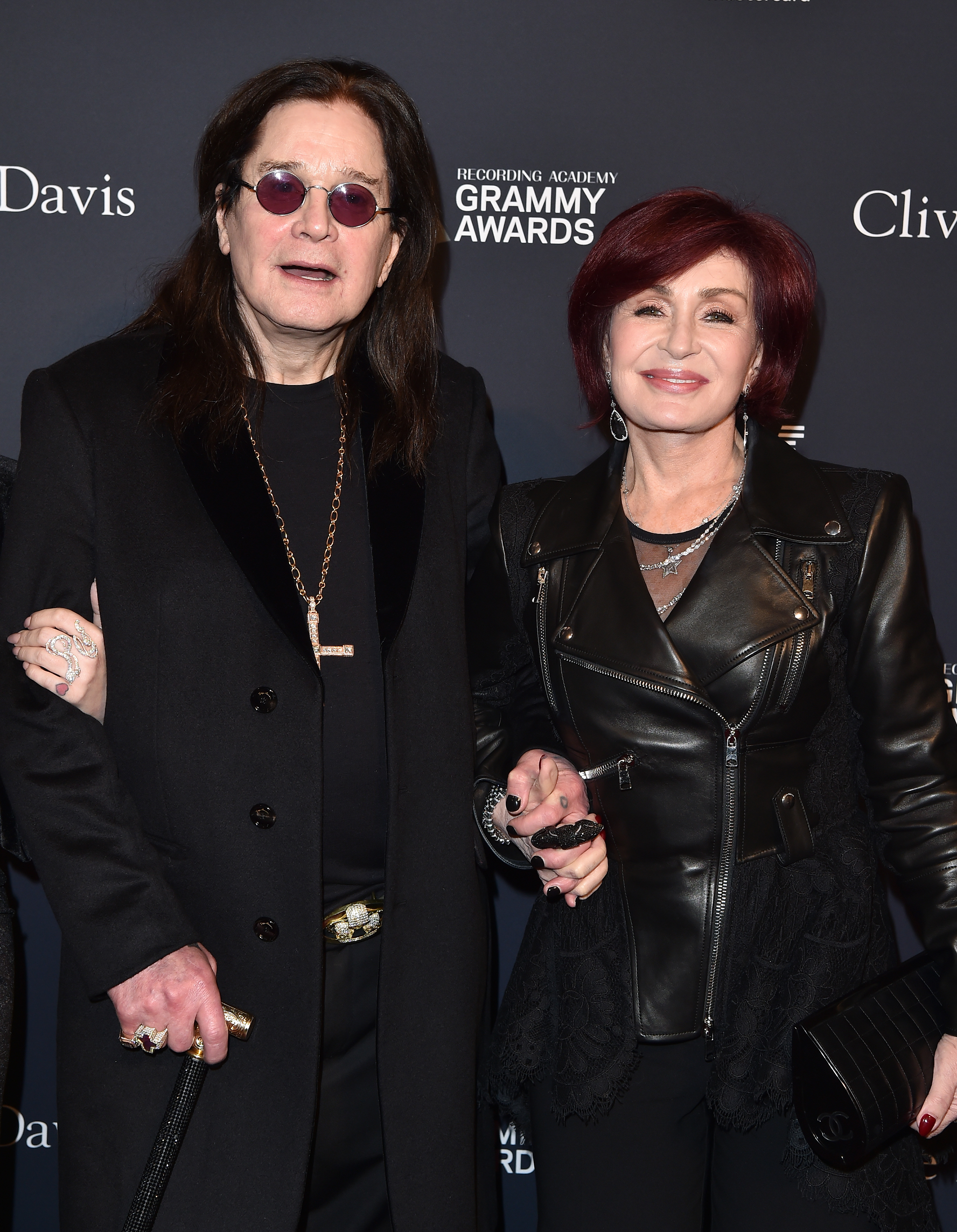 Ozzy and Sharon Osbourne at the 2020 Pre-Grammy Gala. | Source: Getty Images
