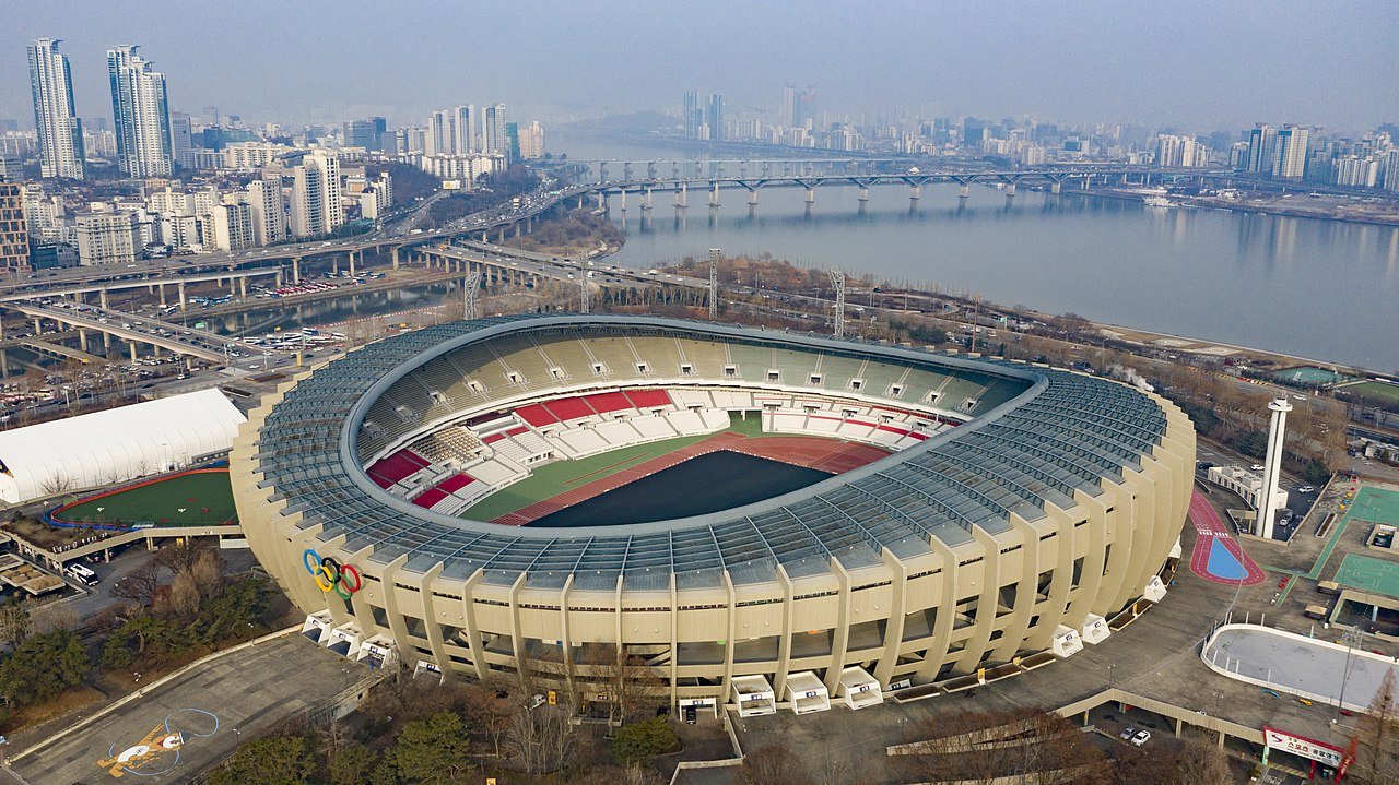 Aerial view of Olympic Stadium Seoul, South Korea | Source: Wikimedia Commons