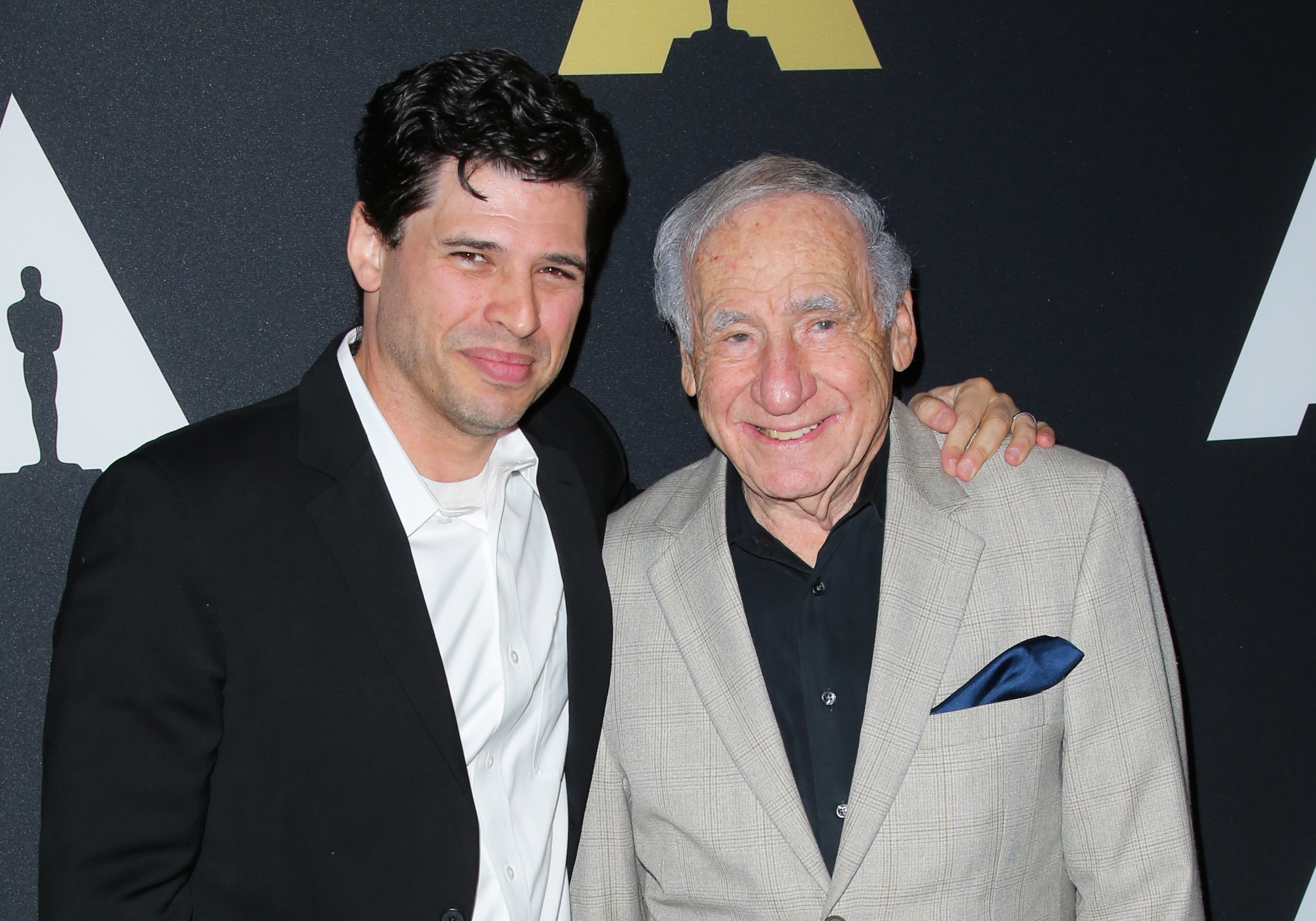 Mel and Max Brooks in Beverly Hills in 2014 | Source: Getty Images