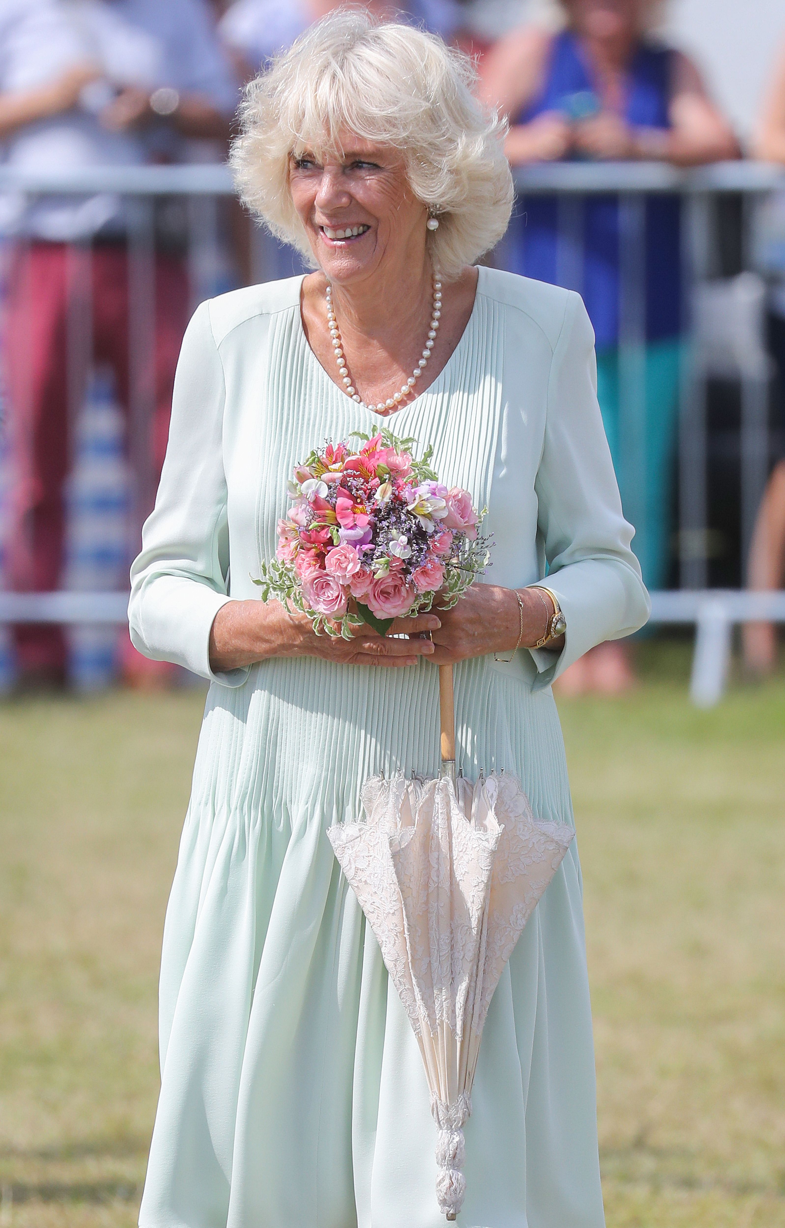 Camilla, Duchess of Cornwall during a visit to the 2019 Sandringham Flower Show at Sandringham House on July 24, 2019 | Getty Images