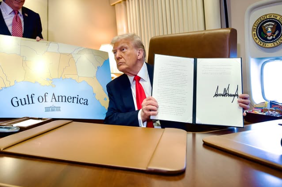 Donald Trump pictured in the White House, dated February 2025 | Source: Instagram/therealdonaldtrump