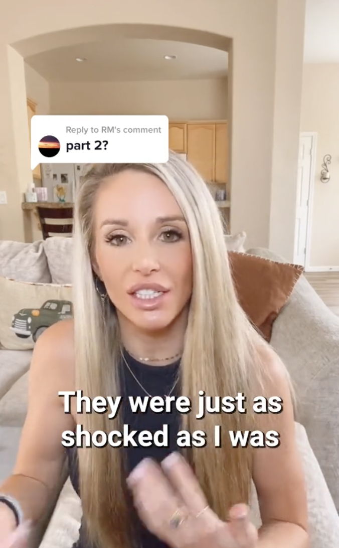 Casey Costa recounting how shocked the other bridesmaids were upon learning about the betrayal | Source: tiktok/four.nine