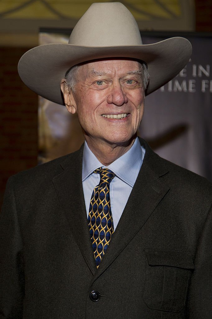  Larry Hagman arrives for the White Bridle Society's "Da Vinci, Wine and Roses" benefit at Lisa Blue Baron Mansion | Getty Images