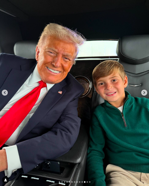 Donald Trump and Theodore Kushner smiling for a photo. | Source: Instagram/ivankatrump