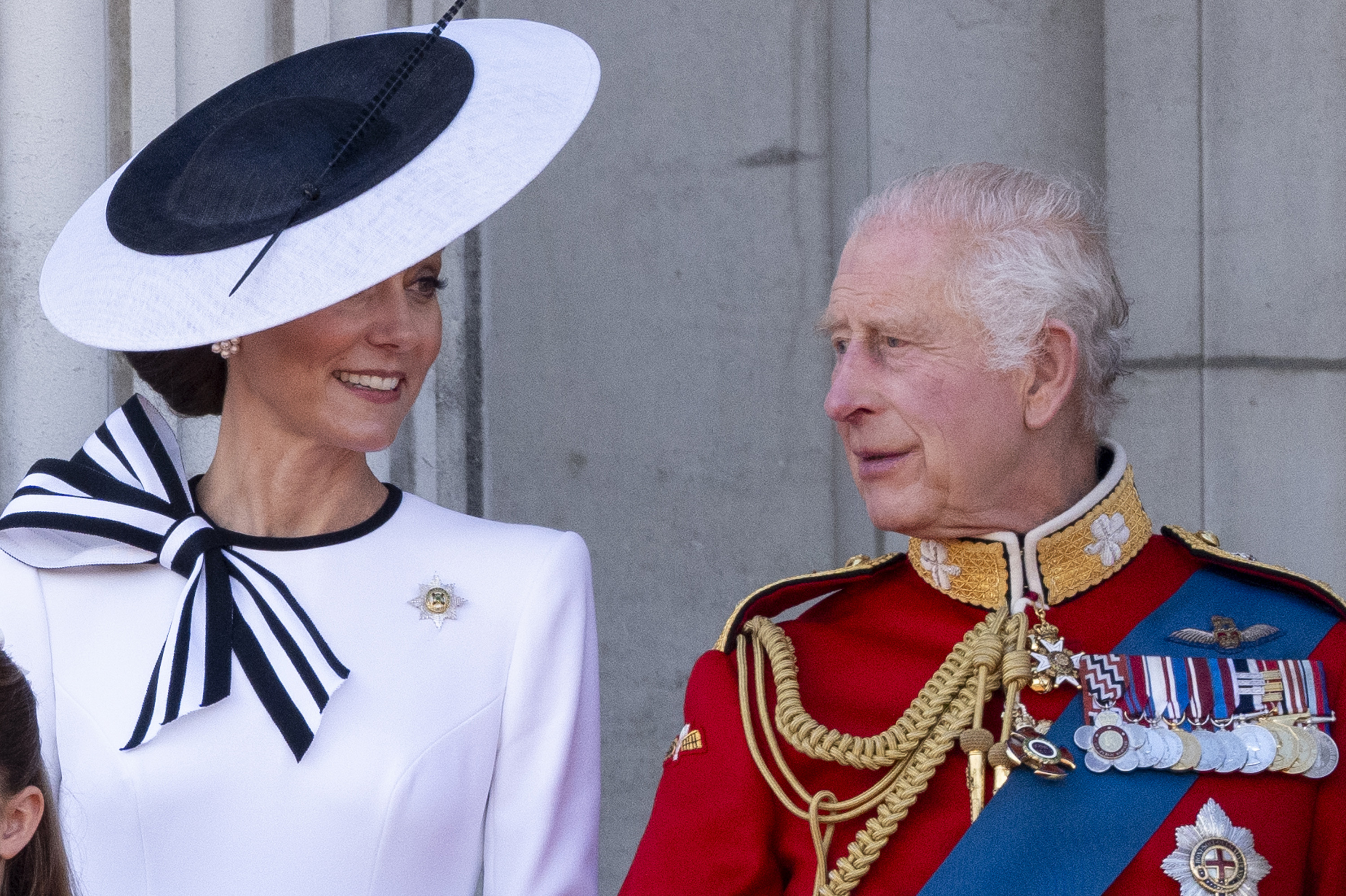Catherine, Princess of Wales and King Charles III during Trooping the Colour in London, England, on June 15, 2024. | Source: Getty Images