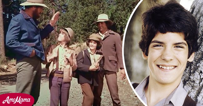 Matthew Labyorteaux and Patrick Labyorteaux on the set of "Little House on the Prairie" . Inset of Matthew Labyorteaux. Source: Youtube.com/Little House on the Prairie | Getty Images
