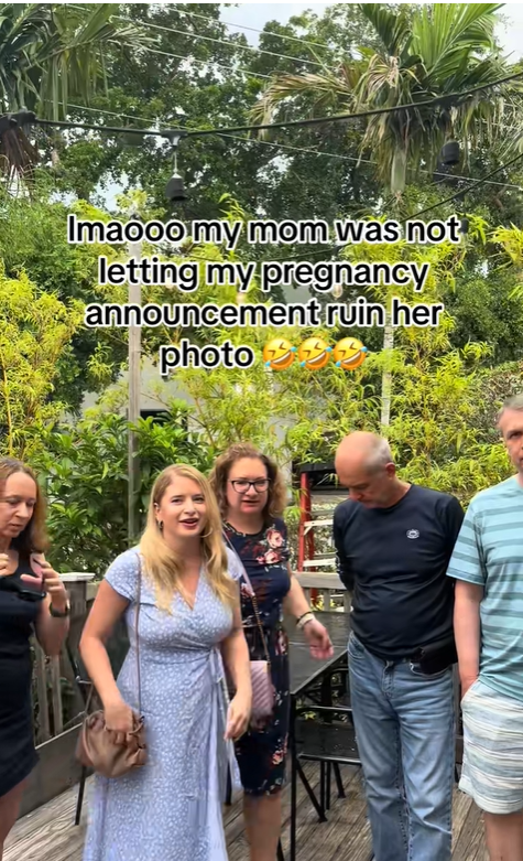 Olena Perez looks into the camera while taking a photo with her loved ones, posted in June 2025 | Source: TikTok/olena.perez