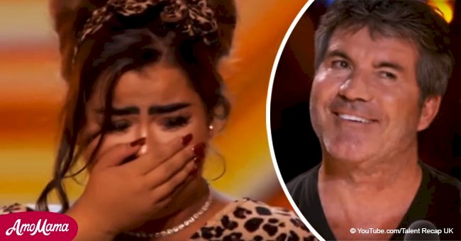 Simon isn’t impressed with singer’s first take, she starts again and receives standing ovation