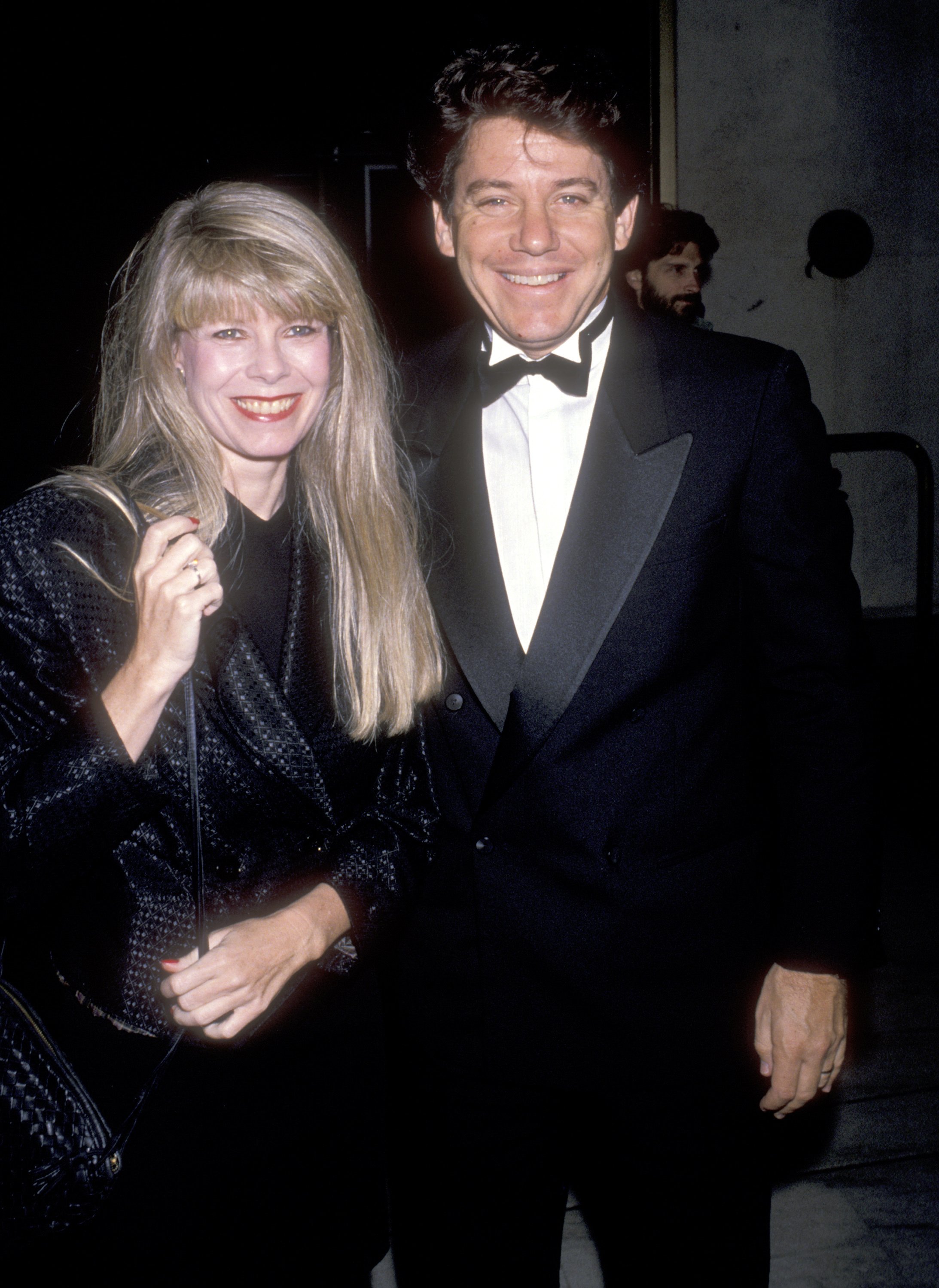 Anson Williams and wife Jackie Gerken attend The National Conference of Christians and Jews Gala on October 16, 1989, in Los Angeles, California. | Source: Getty Images.