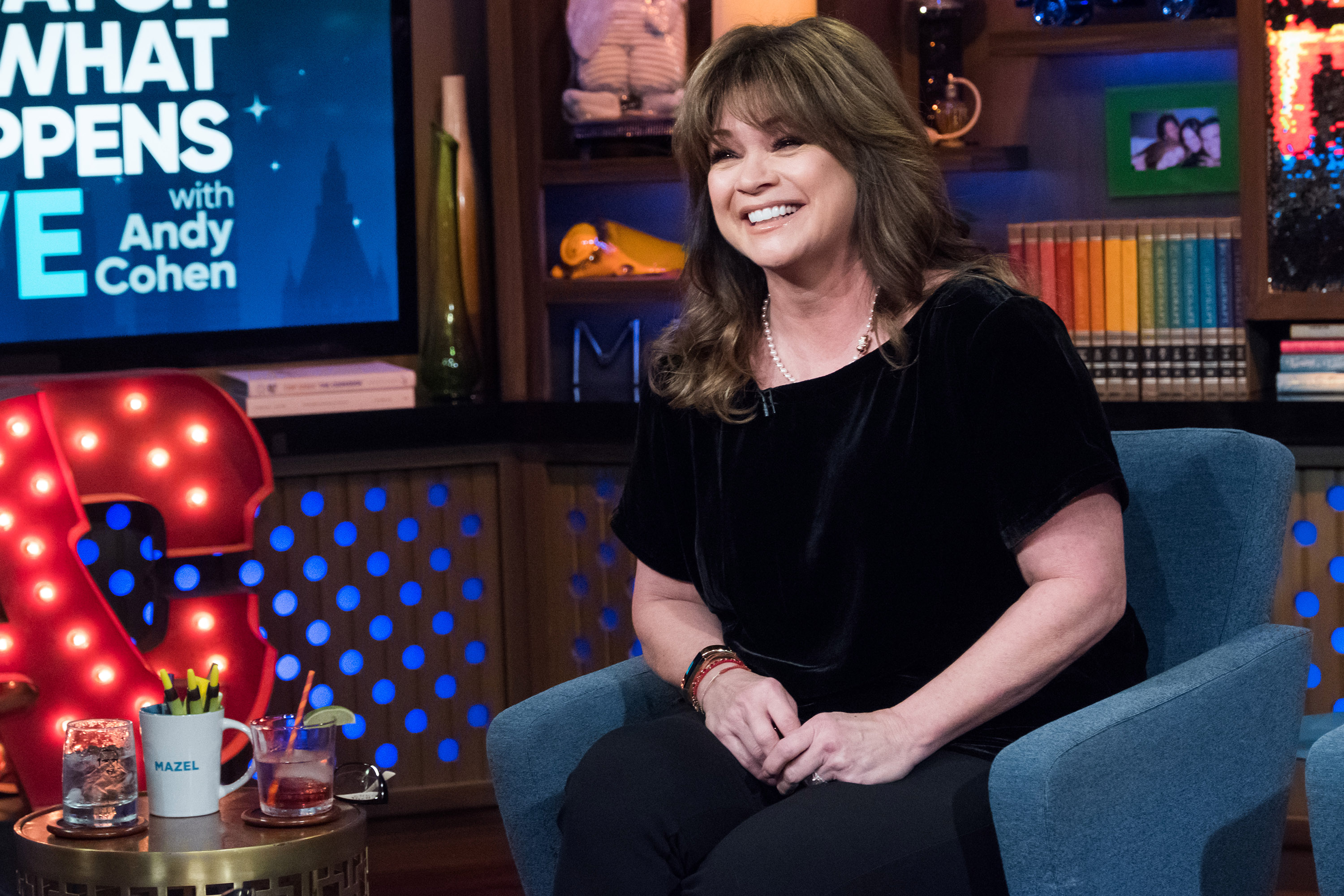 Valerie Bertinelli appears on "Watch What Happens Live with Andy Cohen" on October 18, 2017 | Source: Getty Images