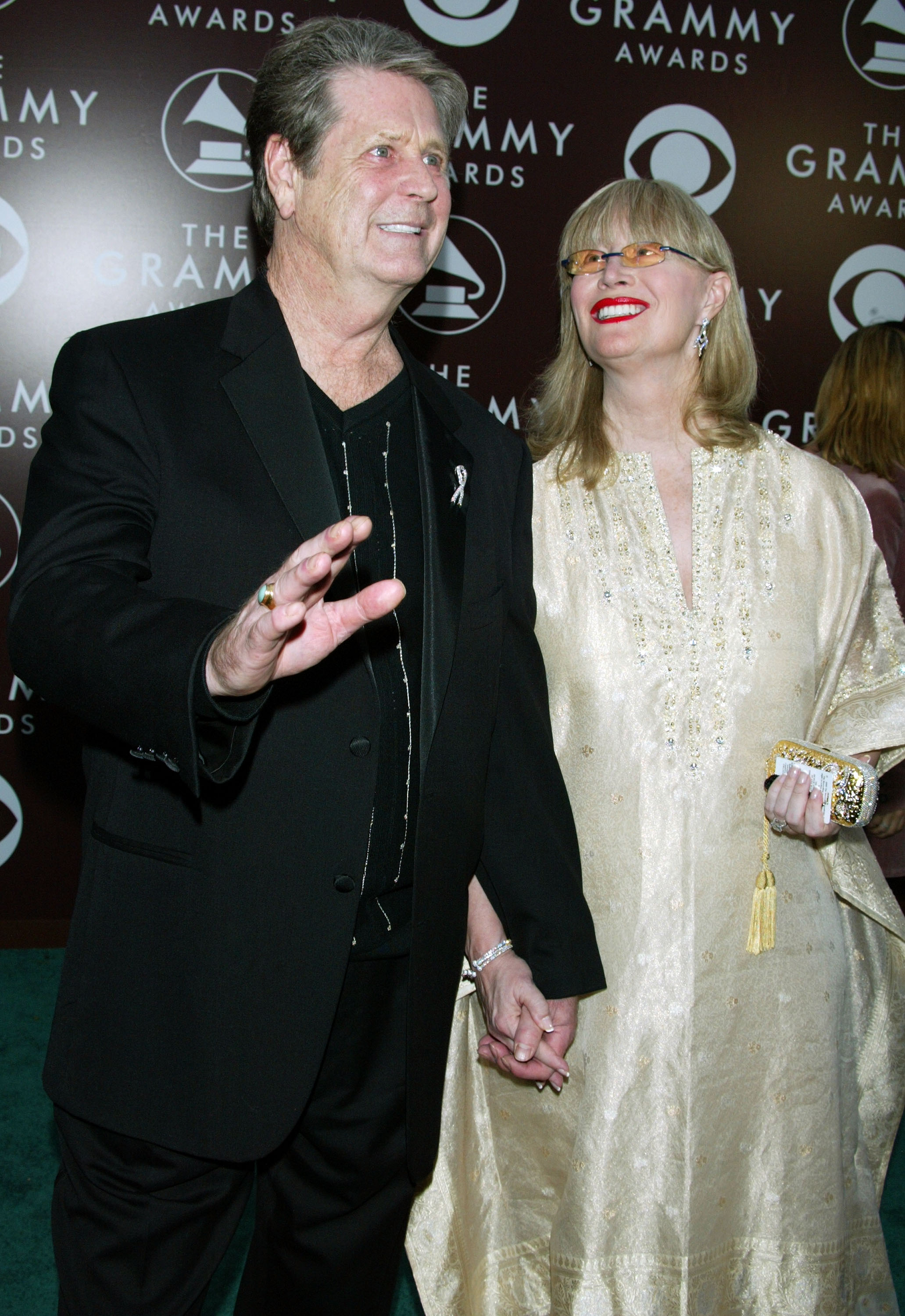 Brian and Melinda Wilson at the 47th Annual Grammy Awards at the Staples Center on February 13, 2005, in Los Angeles, California. | Source: Getty Images