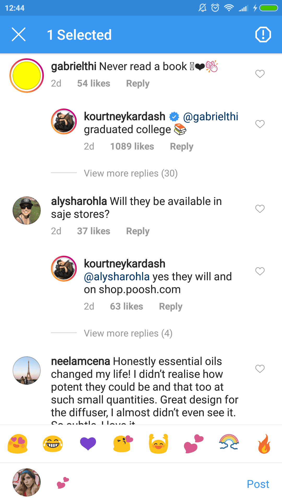 Another user's comment on Kourtney Kardashian's Instagram post | Source: Instagram//kourtneykardash