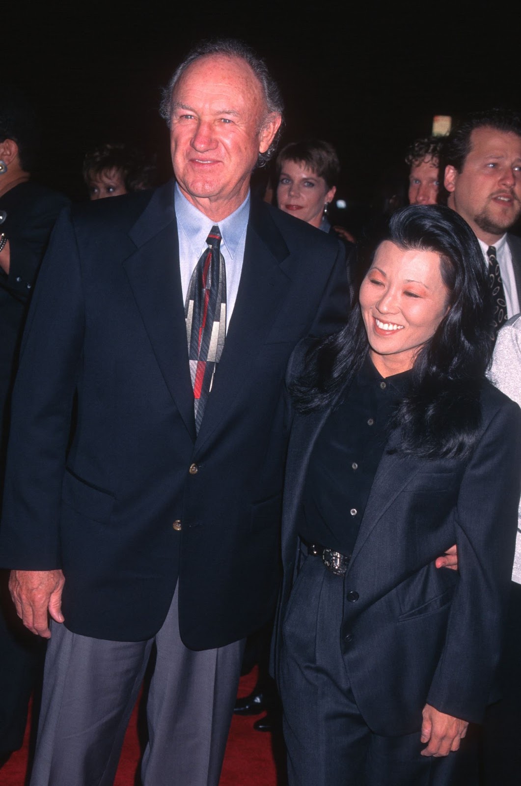 Gene Hackman and Betsy Arakawa at a premiere of “The Chamber” in Beverly Hills, California, on October 2, 1996 | Source: Getty Images