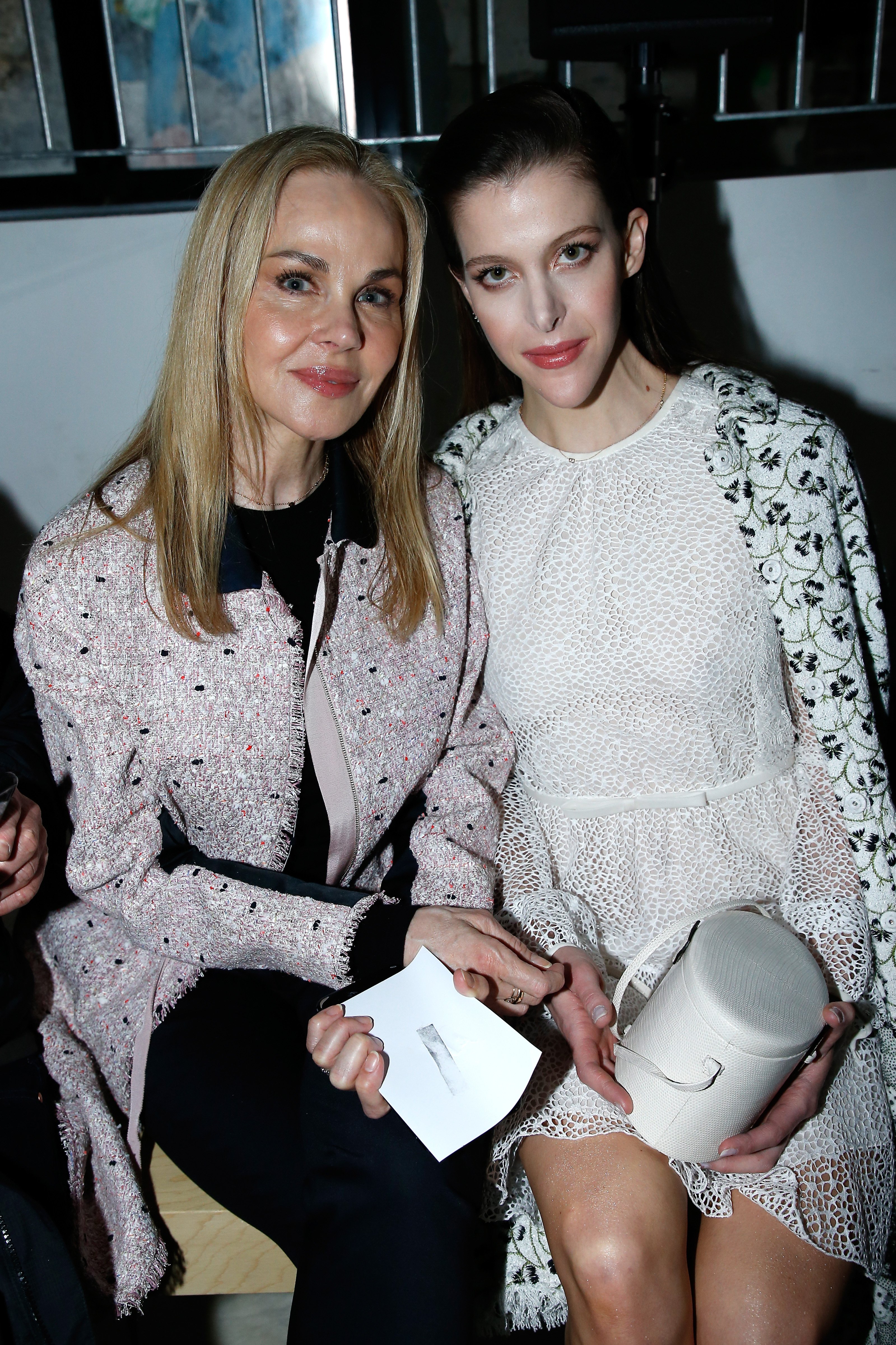 Claudia Peltz and her daughter, Brittany Peltz, pose for a photo at the Giambattista Valli show as part of the Paris Fashion Week Womenswear Fall/Winter 2018/2019 on March 5, 2018, in Paris, France | Source: Getty Images