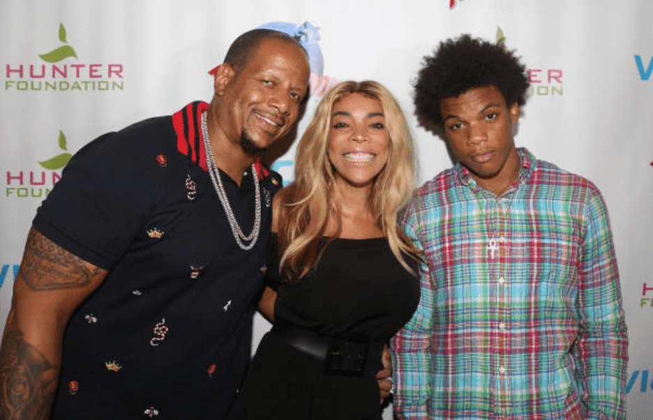 Kevin Hunter Sr, Wendy Williams and their son, Kevin Hunter Jr pose as a family at an event for "The Foundation Charity," on July 11, 2017, in New York City | Source: Bruce Glikas/Getty Images