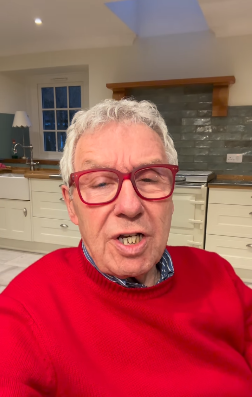 Gregor Fisher in a red sweater | Source: Instagram/gregor.fisher.actor